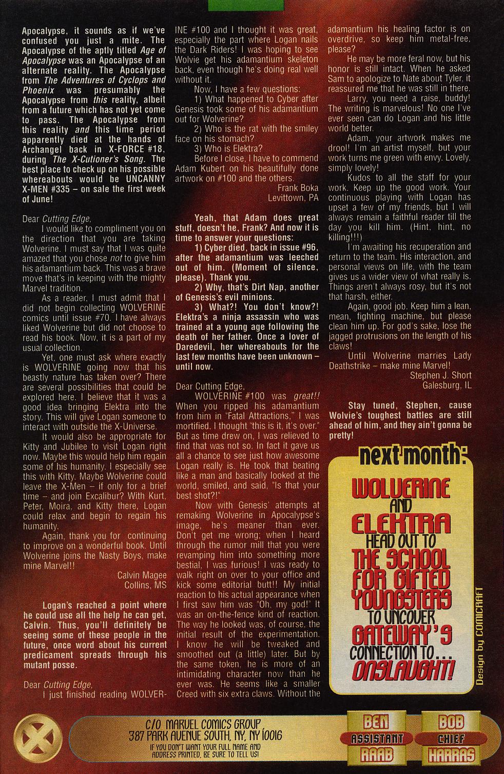 Wolverine (1988) Issue #103 #104 - English 21