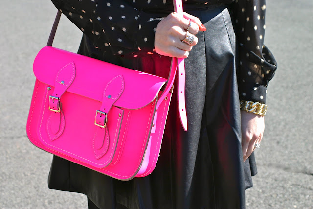 the cambridge satchel company neon pink satchel  | house of jeffers