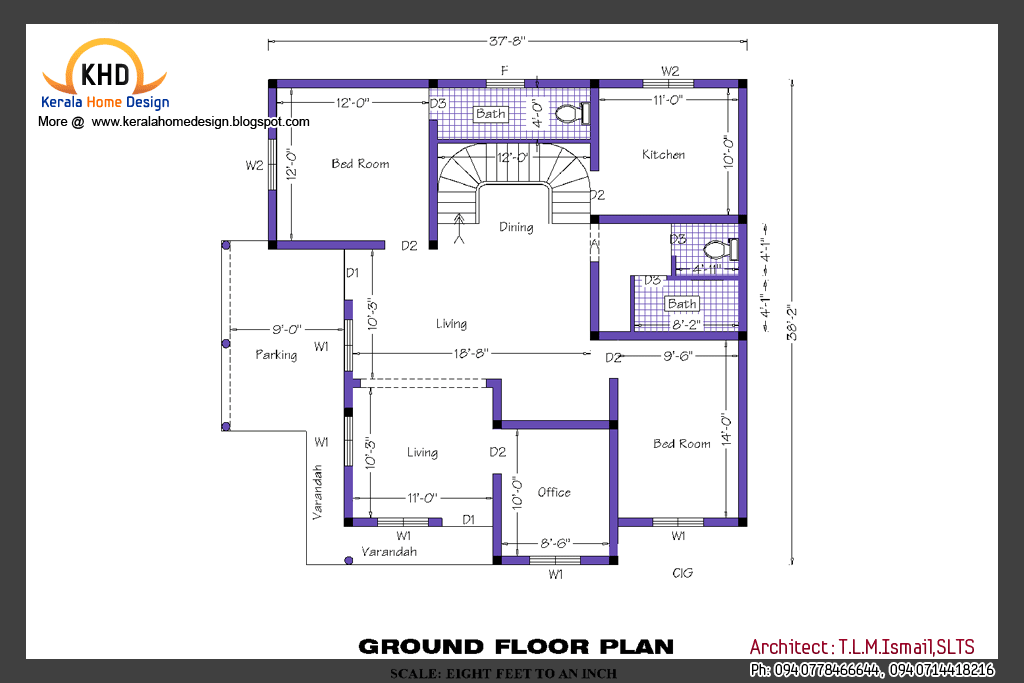 Home plan and elevation - Kerala home design and floor plans - 8000+ houses