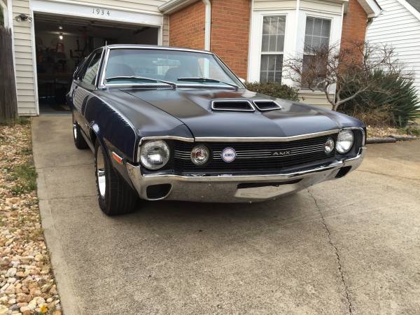1970 Amc Amx Commodore Blue Buy American Muscle Car
