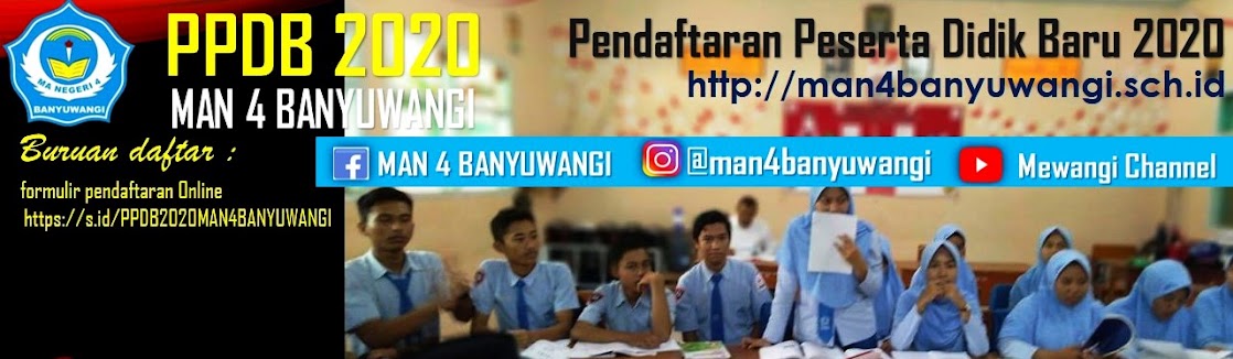 PPDB 2020 MAN 4 BANYUWANGI