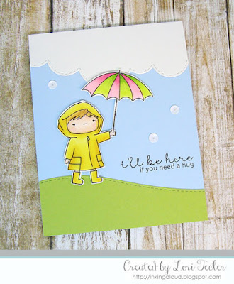 I'll Be Here card-designed by Lori Tecler/Inking Aloud-stamps and dies from Mama Elephant