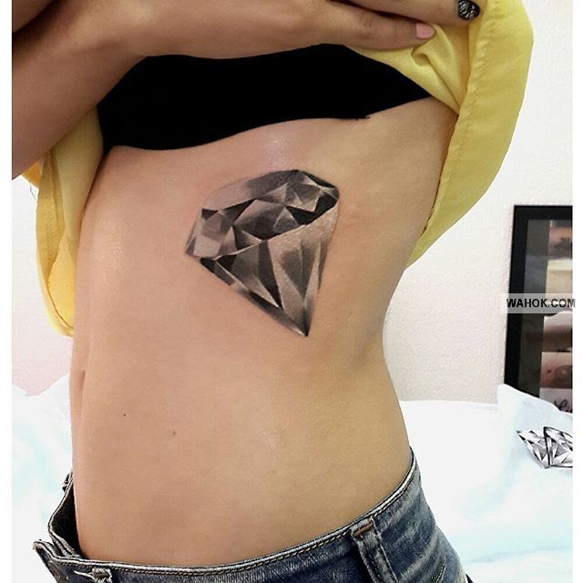 23 Gambar Tato Keren Diamond Kristal Terbaru Paling Unik