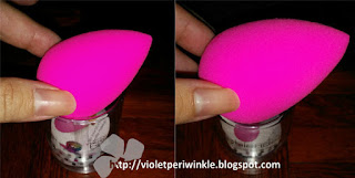 beauty blender pink original soak in water grow large sponge