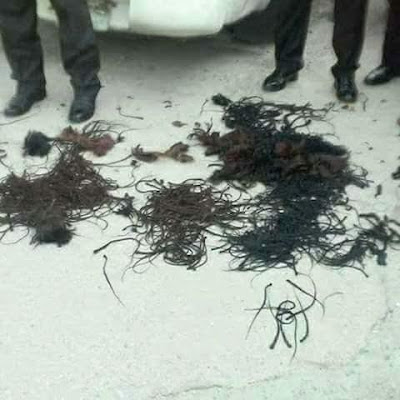 C Photos: FRSC Rivers state commander cuts off hair extensions of female members