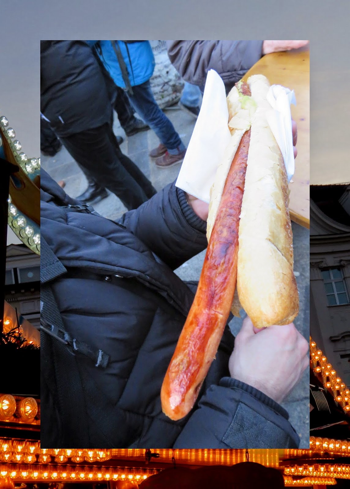 Regensburg Christmas Market - Half Meter of Sausage!