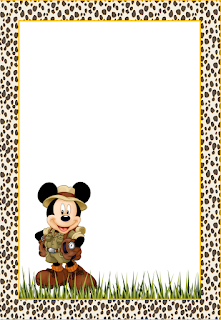 Mickey: Free Printable Frames, Invitations or Cards. Mickey Free Printable Invitations, Labels or Cards.