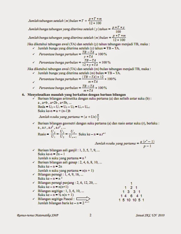 Download kumpulan rumus matematika lengkap belajar 