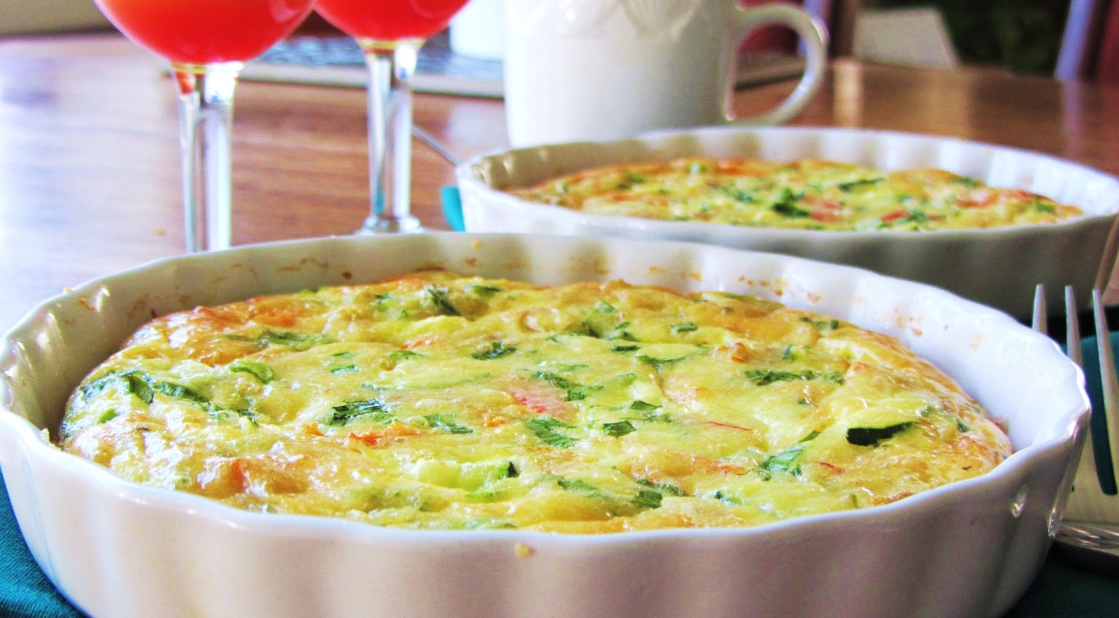 Let's eat......simple! CrabParmesan Frittata for Two