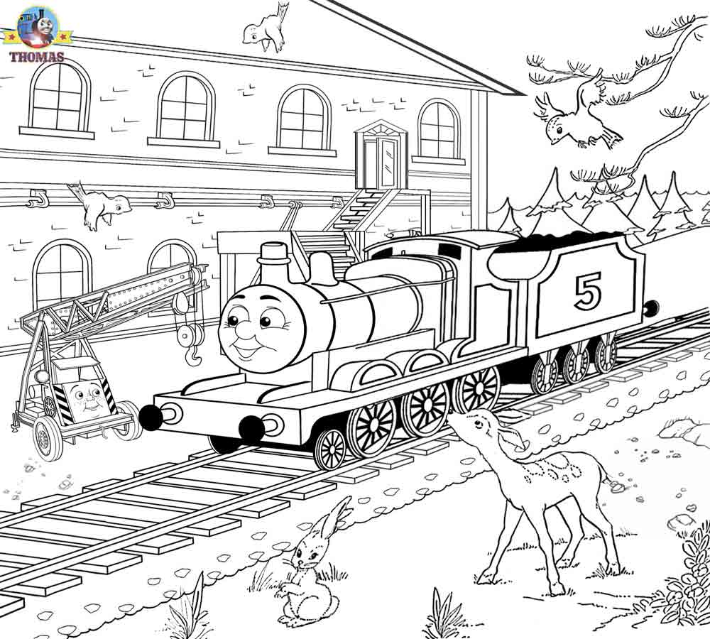 Free Printable Railway Pictures Thomas Scenery Drawing For