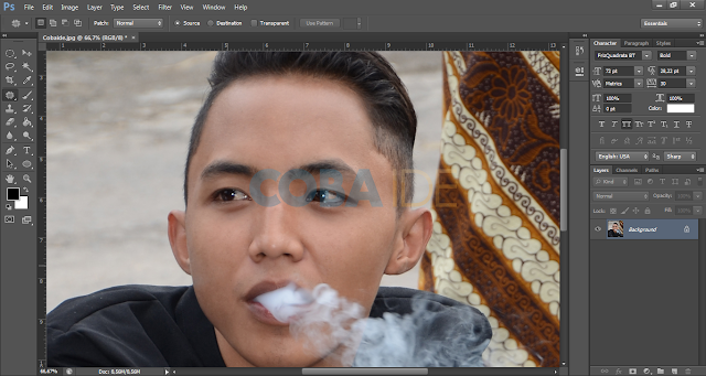 cara menghilangkan jerawat di foto dengan photoshop tutorial pemula edit foto menghilangkan jerawat dan bekas jerawat
