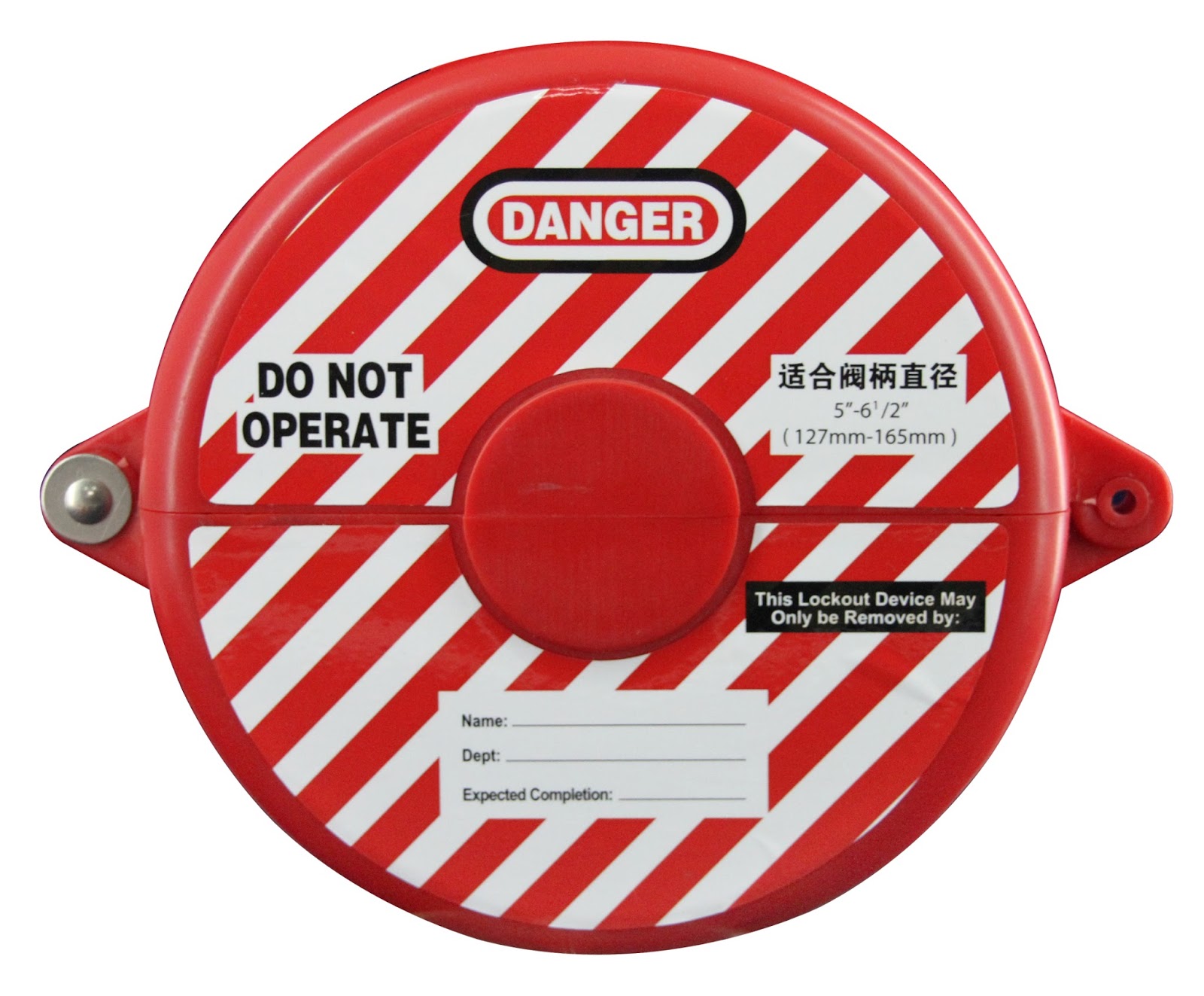 Safety Lockout Tagout Gate Valve Lockout , OSHA , CE , Lockout Tagout