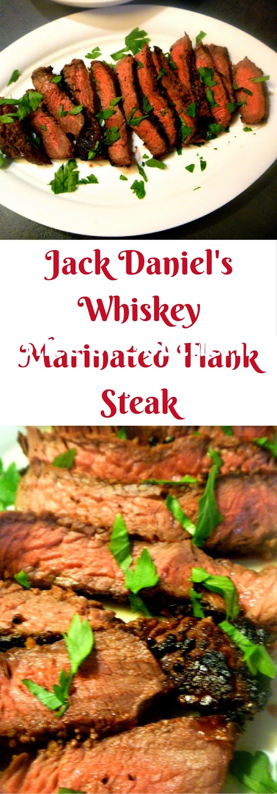 Slice of Southern Jack Daniel's Whiskey Marinated Flank Steak