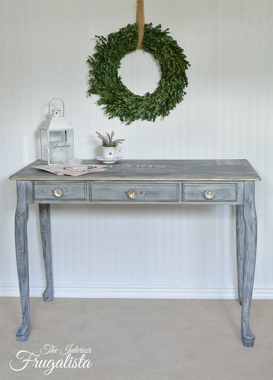 Queen Anne Desk Makeover 