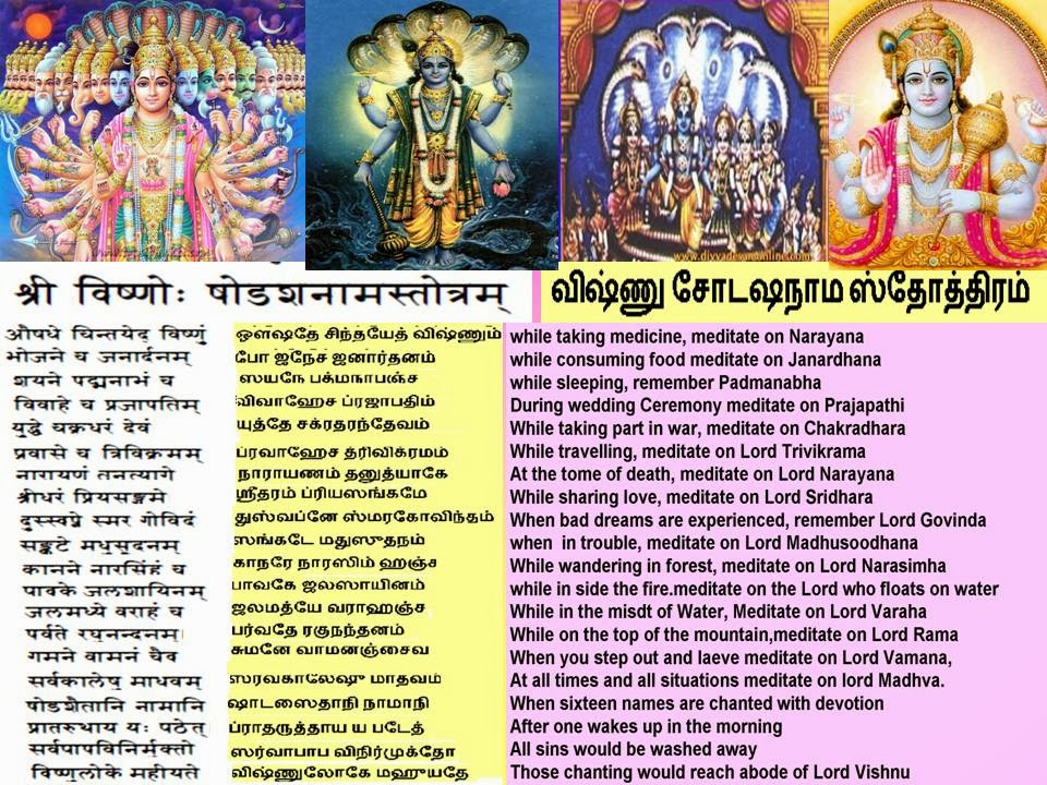 srimannarayana108: Vishnu Shodasa Nama Stotram