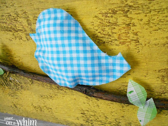 Fabric Birds on a Branch Sign | Denise on a Whim