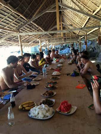 Big Table with Big Dishes