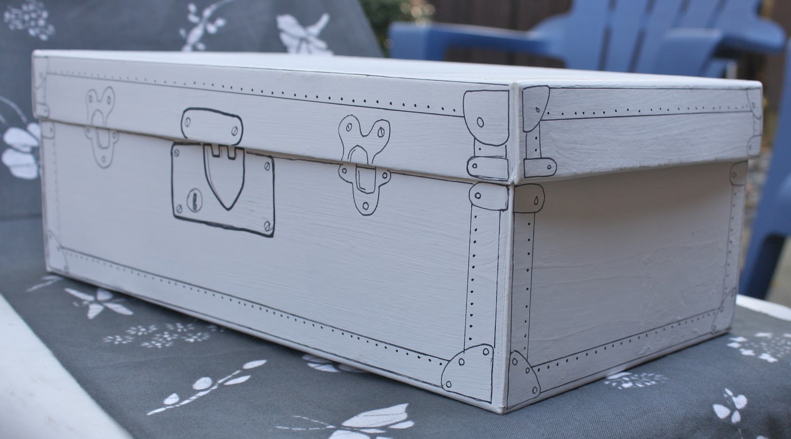 Joy and Whims DIY Shoe Box into a Vintage Suit Case