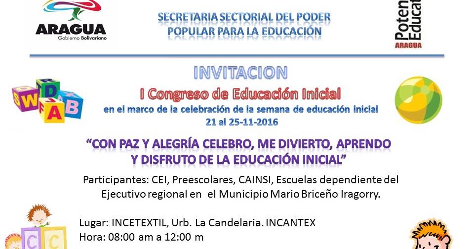 Gestion Educativa 2016 2017 Invitacion I Congreso De Educacion