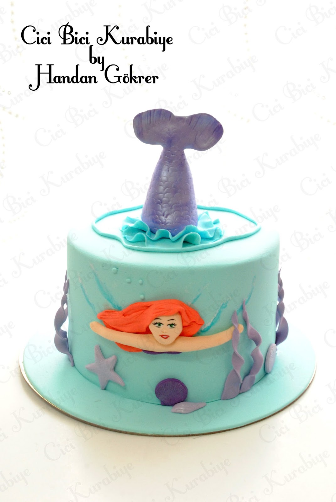 Cici Bici Kurabiye &amp; Cupcake &amp; Pasta İzmit Deniz Kızı Pastası