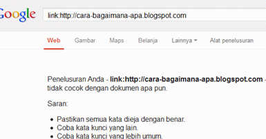 Mengatasi Penelusuran Anda Tidak Cocok Dengan Dokumen Apapun Pintar Mencocokan