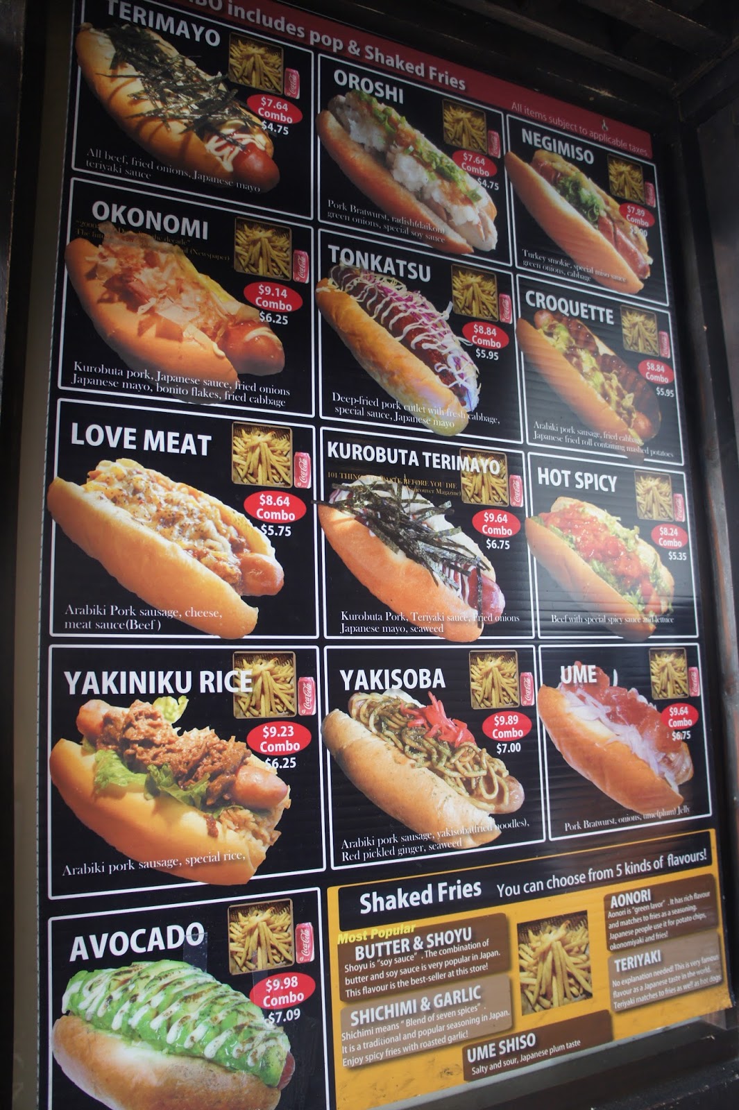 freakZspeaks Hotdogs and Ice Cream Japadog, Robson St, Vancouver, BC