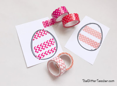 Recortables y banderines de pascua para decorar y colgar en el aula de inglés de educación infantil y primaria