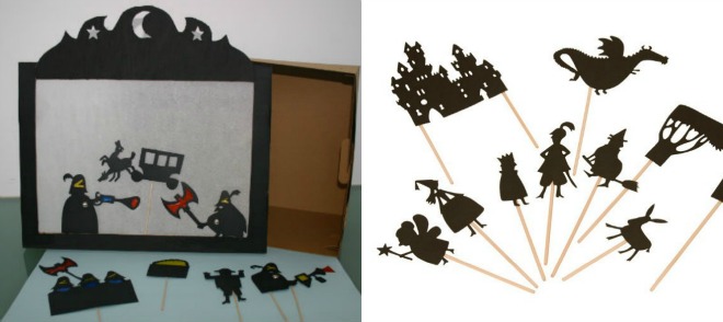 Actividad infantil sombras chinas para inventar historias