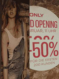 Only Mega-Store in München -Neuhauser Straße  Eröffnung am 27.02.2014