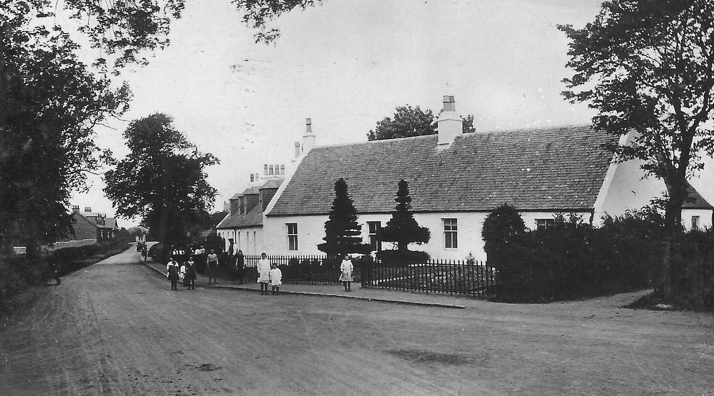 Tour Scotland Old Photograph Burnhouse Cottages Galston Ayrshire Scotland