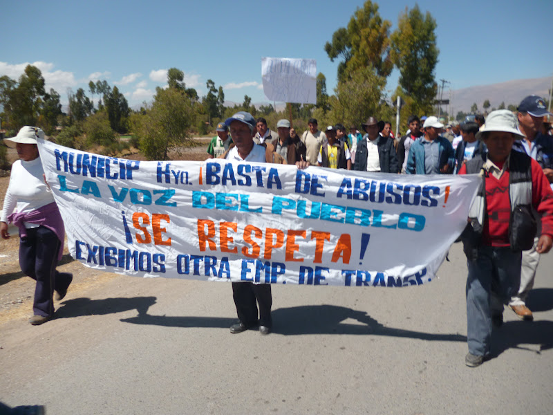 "Group 10 Noticías-Huancayo": Distrito de 3 de Diciembre se movilizaron