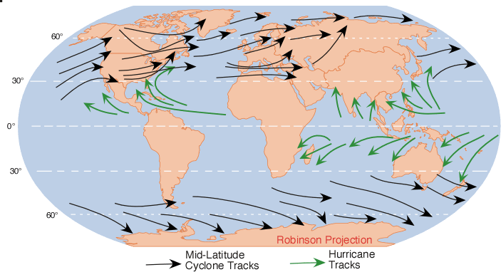 Which Global Winds Travel Across The United States Which Global Winds Travel Across The United States