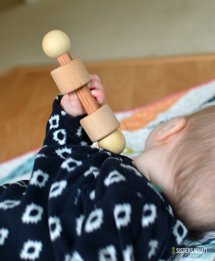 DIY Natural Wood Baby Rattle