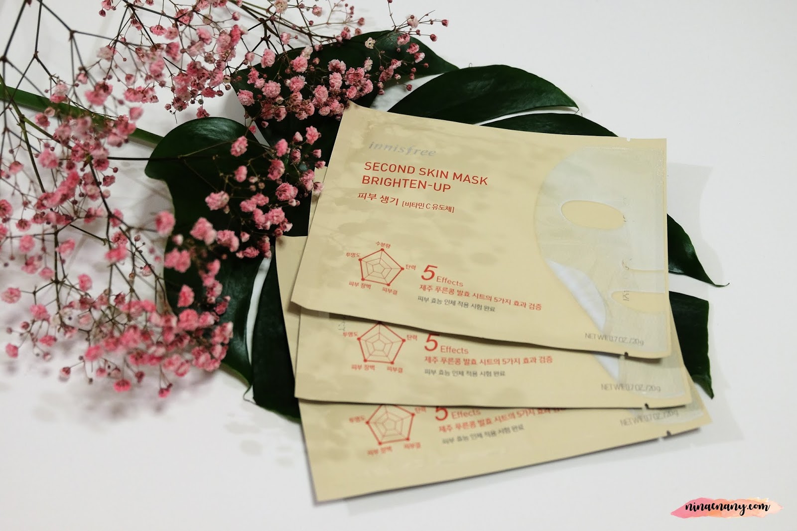 [Beauty] Innisfree Second Skin Mask Brightening Nina Enany