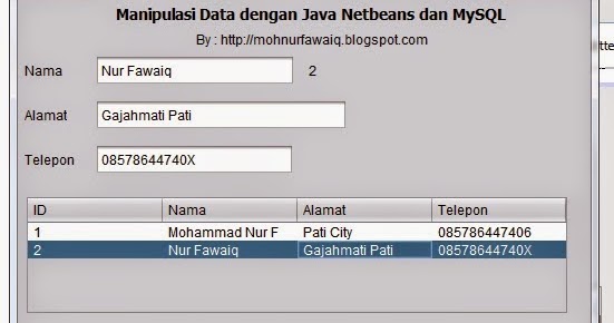 Tutorial crud java netbeans mysql - deluxefiln
