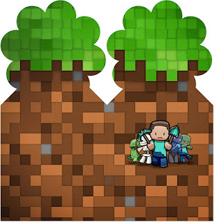 Marcapáginas Gratis para Fiesta de Minecraft. Marcapáginas Gratis para Fiesta de Minecraft.