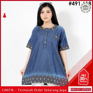 MNF407A155 Atasan 491 Wanita 618 Atasan Denim Blouse 2019 BMGShop
