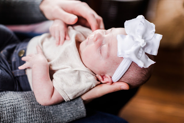 One month old images with a beautiful NW DC family, photos by Heather Ryan Photography