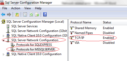 A network-related or instance-specific error occurred while ...