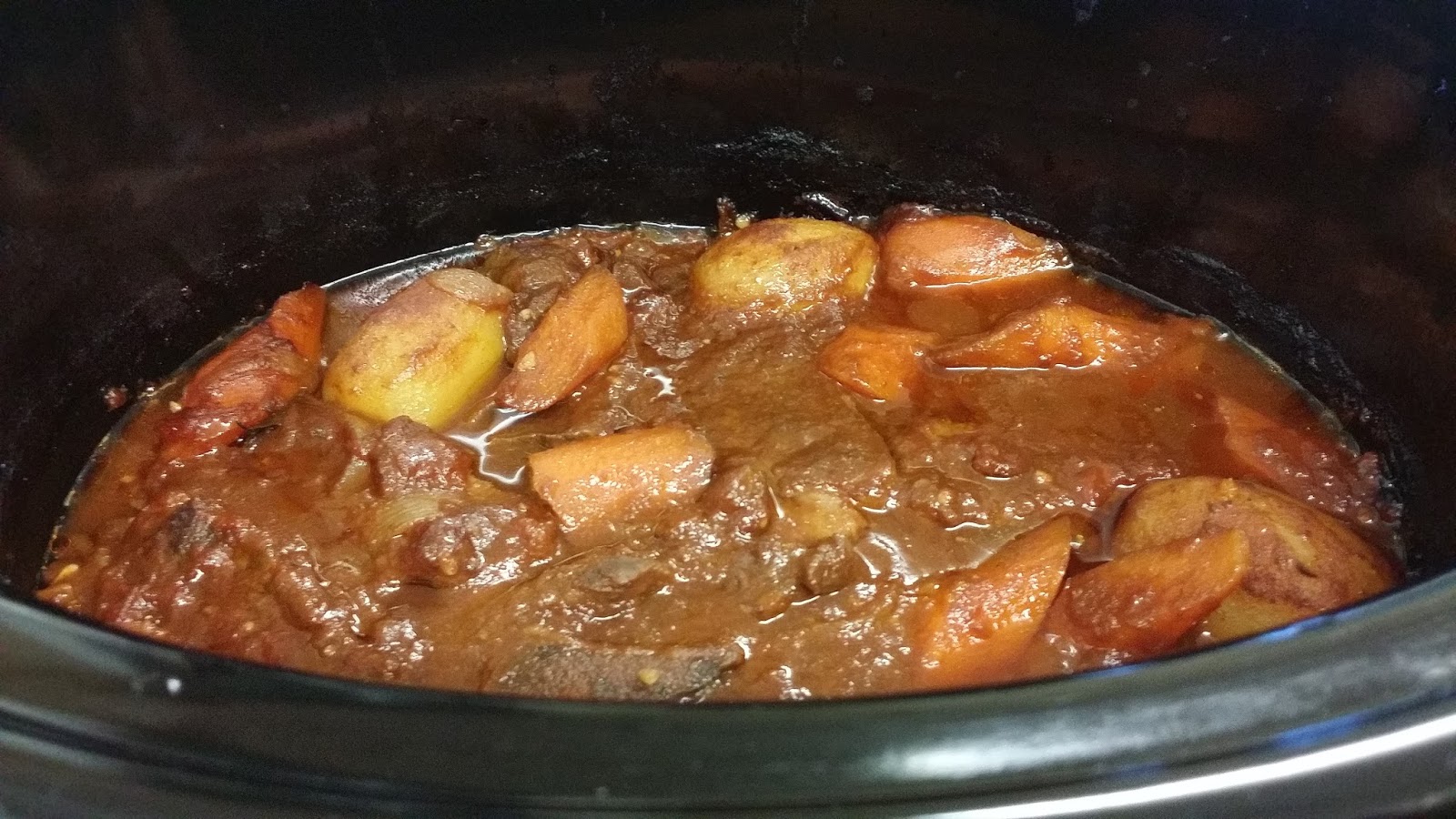 Slow Cooker Beef Stew with Plum Jam