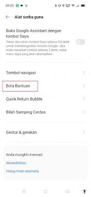 How to Activate Assistance Ball on Realme 2