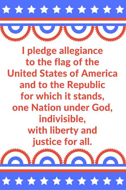 Sunshine and Spoons: Pledge of Allegiance Printable