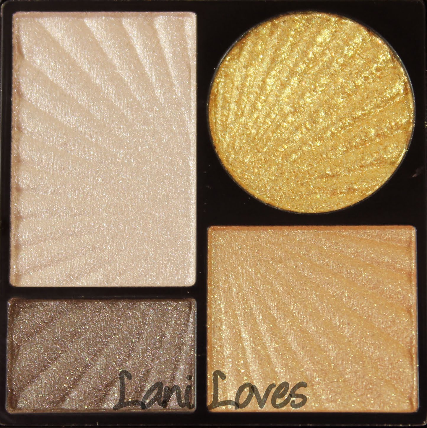 ZA Impact-Full Eyes Groovy Limited Edition Pure Gold Eyeshadow Palette Swatches & Review