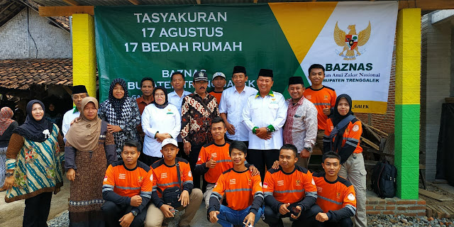 Tasyakuran 17 Agustus, BAZNAS Trenggalek Bedah 17 Titik Rumah