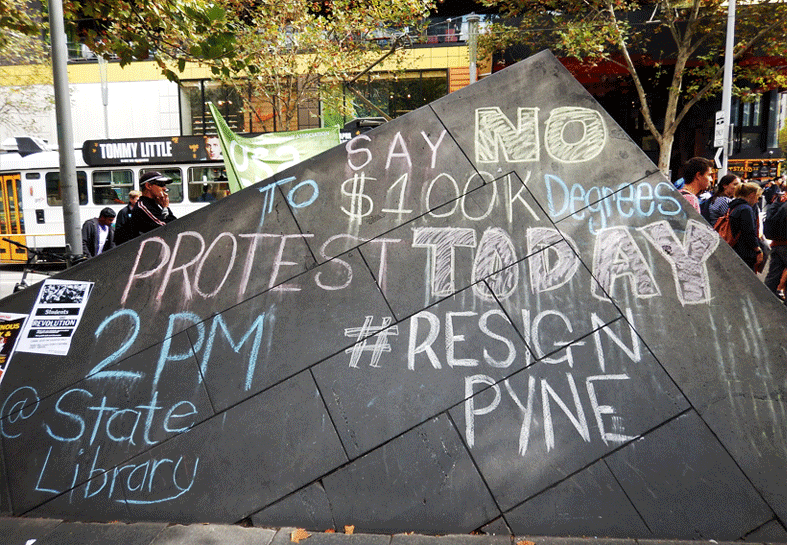 25 March 2015 Student Protests in Melbourne