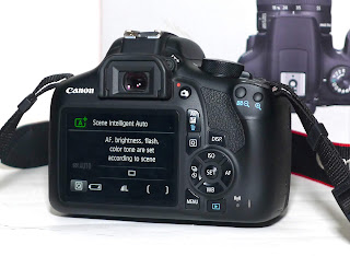 Kamera Canon 1300D Lensa Kit Fullset Second