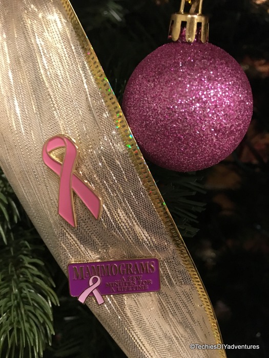 Breast Cancer Awareness Christmas Tree with Tree Classics Techie's