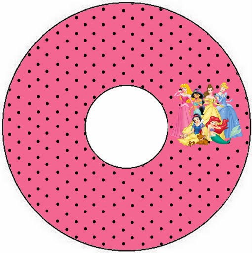 Kit de Princesas Disney para Imprimir Gratis. Etiqueta de Princesas para CD.