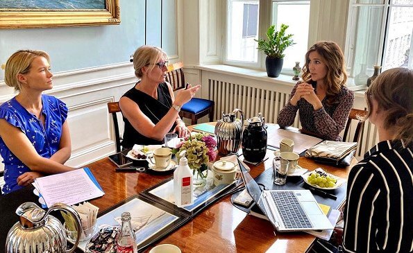 Princess Mary attended a meeting with executives of Mary Fonden