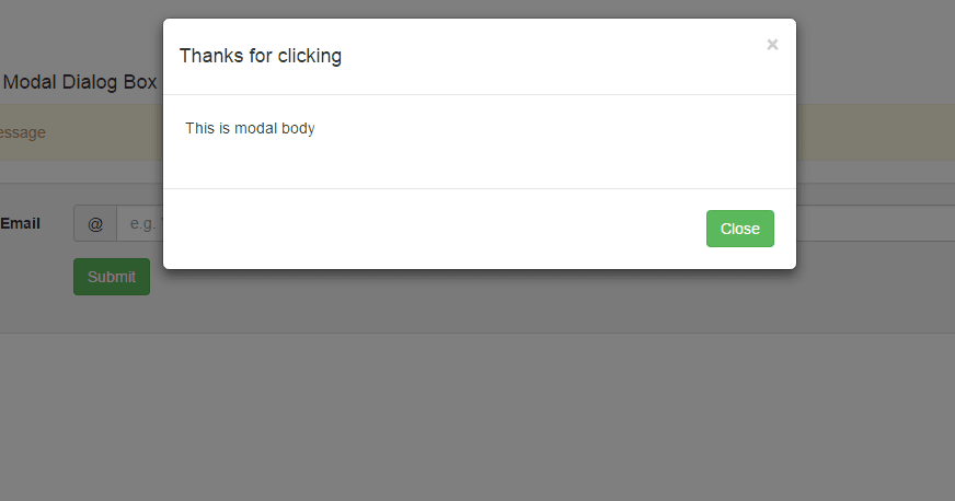 Bootstrap Alert Along With Modal Dialog Box - StudywithDemo